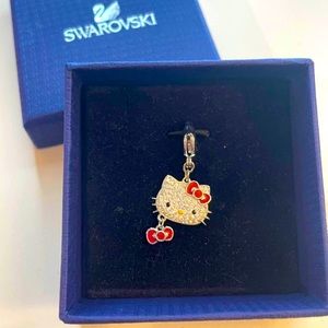 New hello kitty swarovski crystal charm